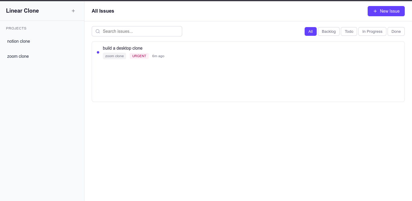 Linear clone screenshot 1